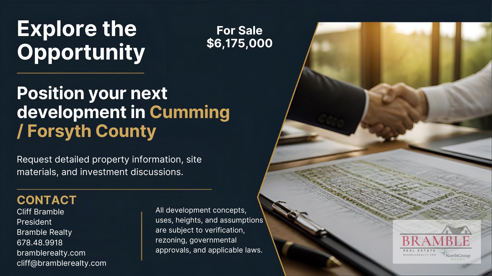 Investment discussion over site plans
